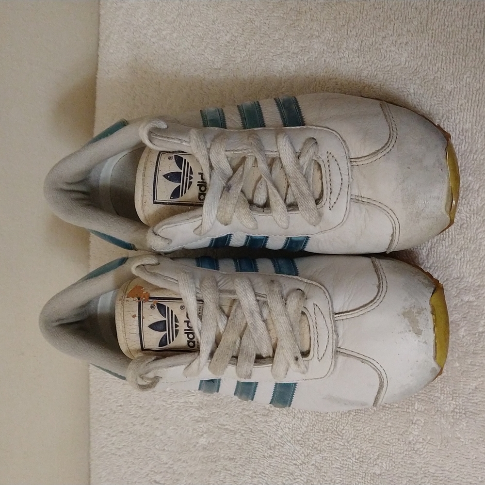 RARE Vintage 2001 Adidas Iridescent Stripe Sneakers - Picture 2 of 7